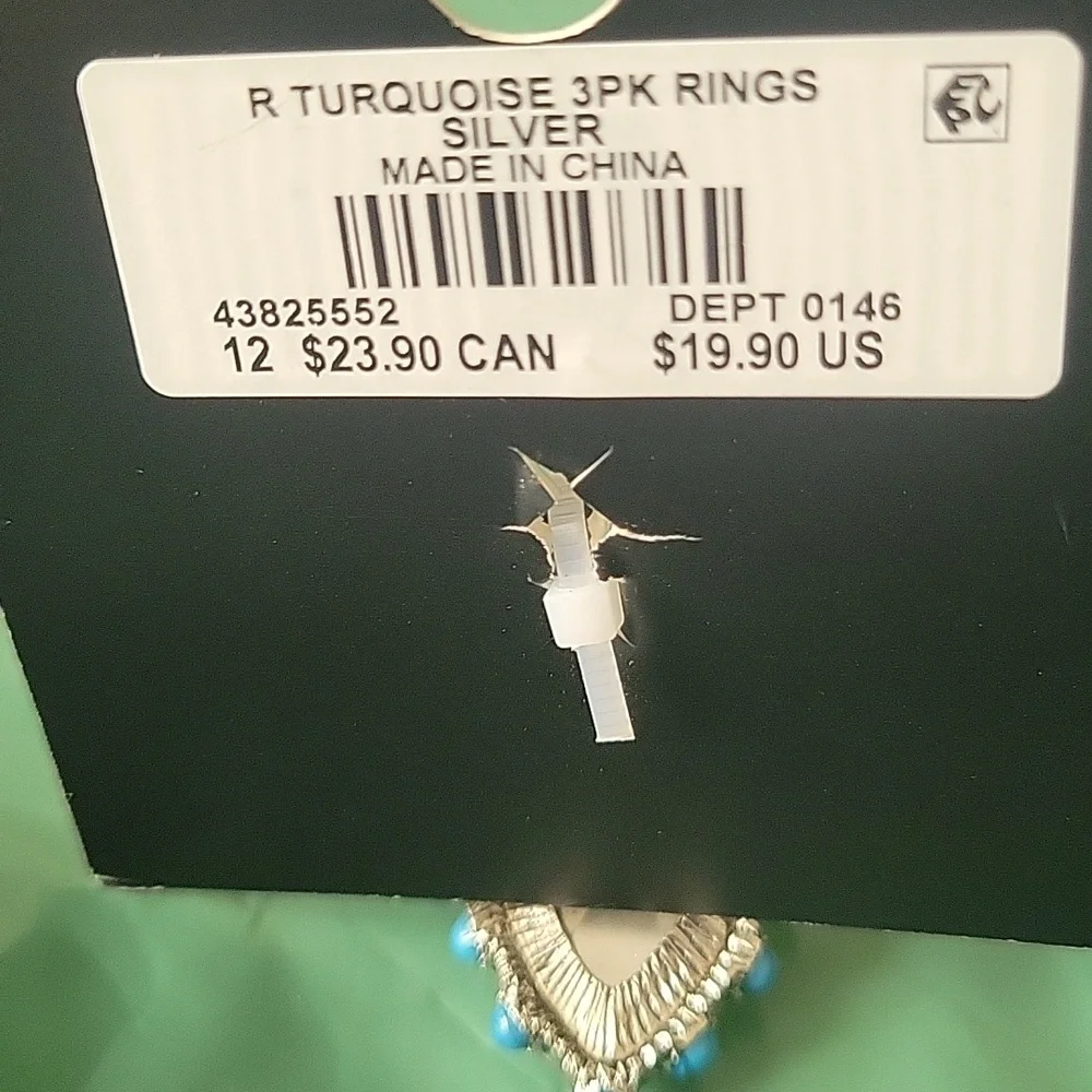 Torrid Silver and Blue Statement Ring